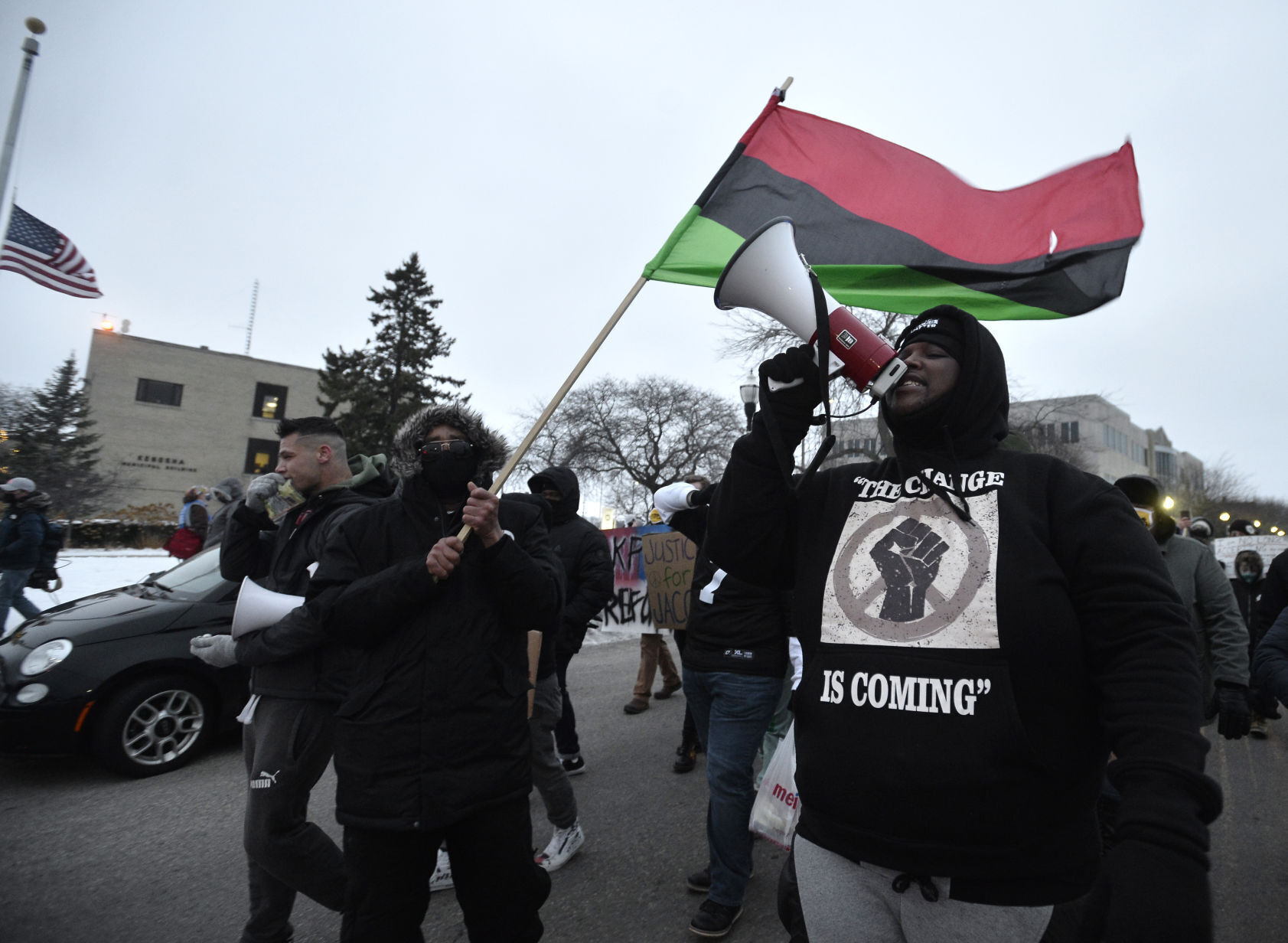 PROTEST TO REMOVE OFFFICER SHESKY